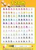 120-Color Illustration Marker Set with Free App, Thick Alcohol Pens, Professional Use, for Manga Artists, Kids, and Adults