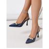 Damen S Mode Spitze Zehen Metall Schnalle Dünner Absatz Geschlossene Zehen Sandalen