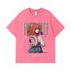275 GSM Washed T-shirts 100% Cotton Bocchi The Rock V2 Kita Print Unisex Heavy Cotton T Shirt