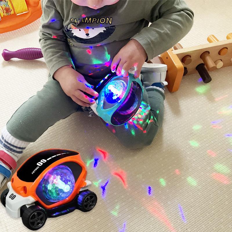 1-2 Jahre Junge Baby Auto Spielzeug Kleinkind Krabbeln Sensorisches Spielzeug Auto Spielzeug Elektronisches Auto Bauchzeit Geschenk für Kinder Geburtstagsgeschenke Beliebt
