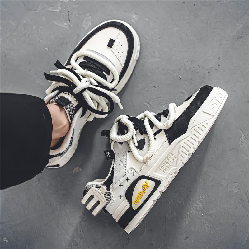 Fashion Street Style Vulcanized Sneakers Men Shoes Sneakers For Men Platform Men's Shoes Casual Sneakers British Style Good Quality 2024