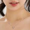 Love heartbeat necklace girls 2024 new popular niche design light luxury collarbone chain for girlfriend birthday gift