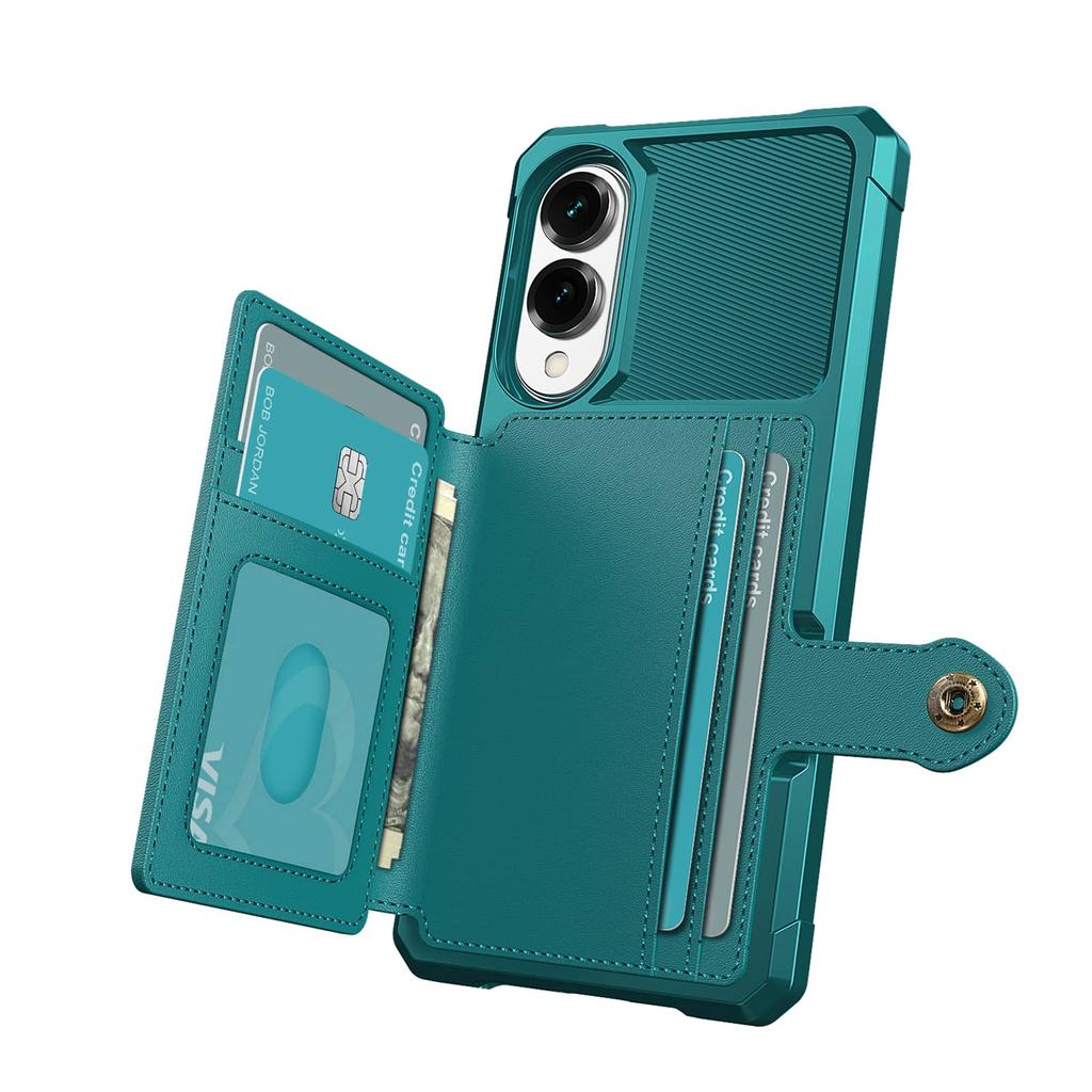 Custodia per Samsung Galaxy S25 Edge S24 S23 Ultra FE con Portacarte, Compatibile con Supporto Magnetico per Auto, Robusta Antiurto
