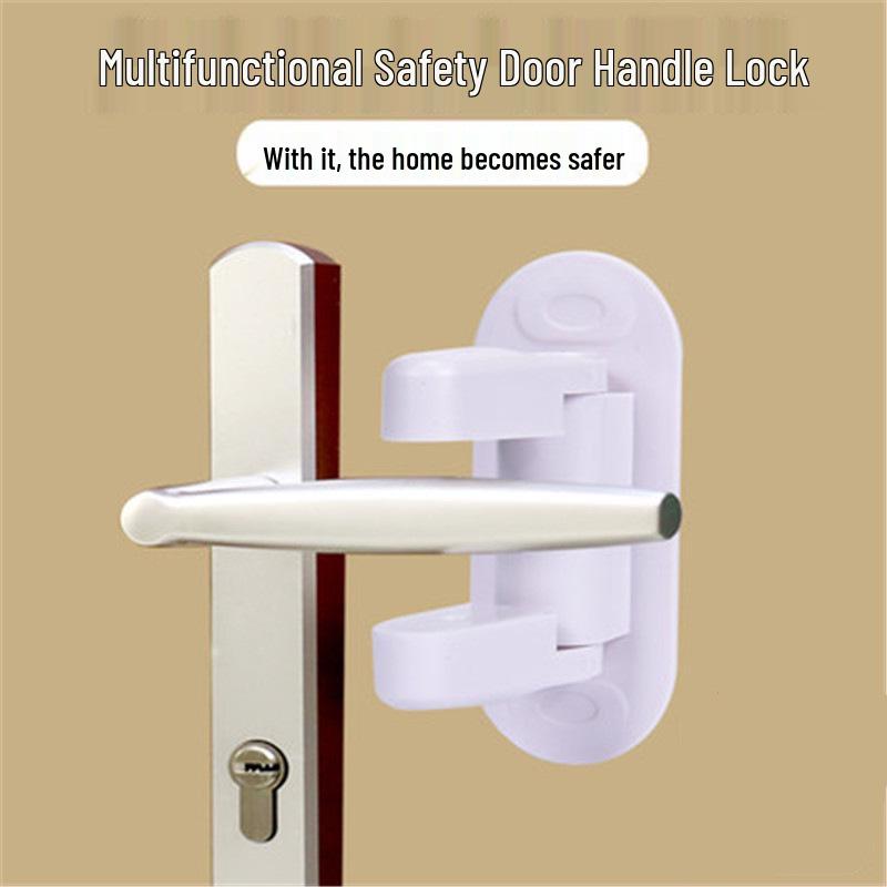 Childproof & Pet-Proof Multifunctional Door Safety Lock for Bedrooms and Rental Properties