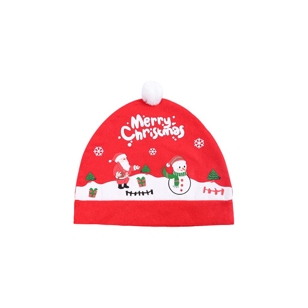 Christmas Car Chair Cover, Car Back Chair Christmas Hat Dress Up Decoration
