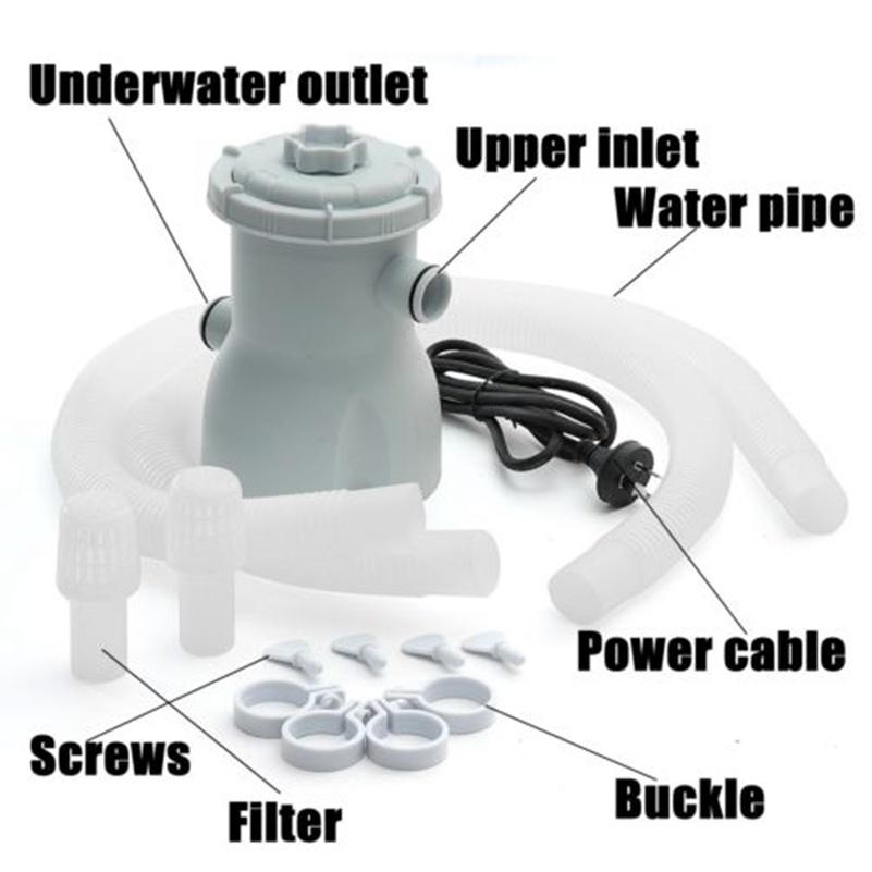 Buy Portable 3028L Above Ground Swimming Pool Water Cleaner Filter Pump