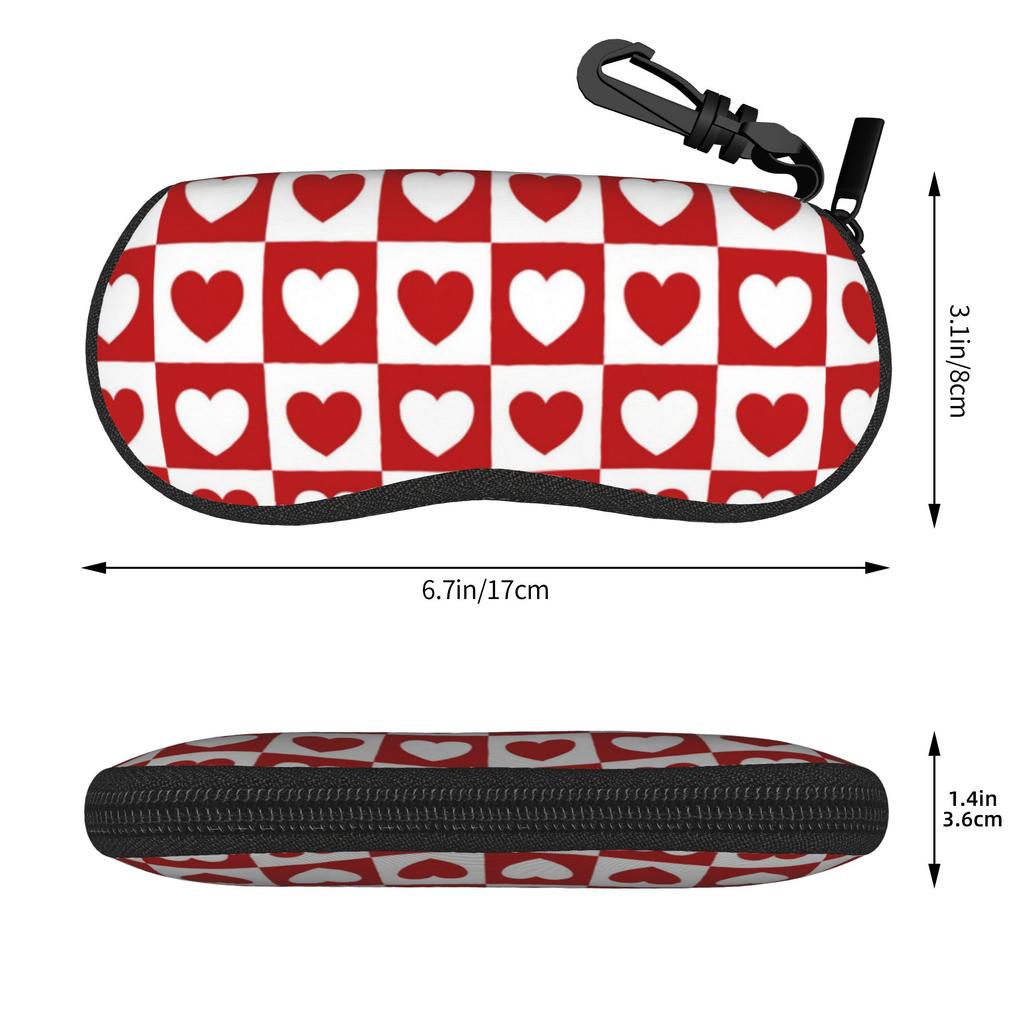 Harajuku Romantic pink hearts gift Glasses Case Anti-Fall Accessories  Glasses Storage Box Anti-Pressure Sunglasses Box