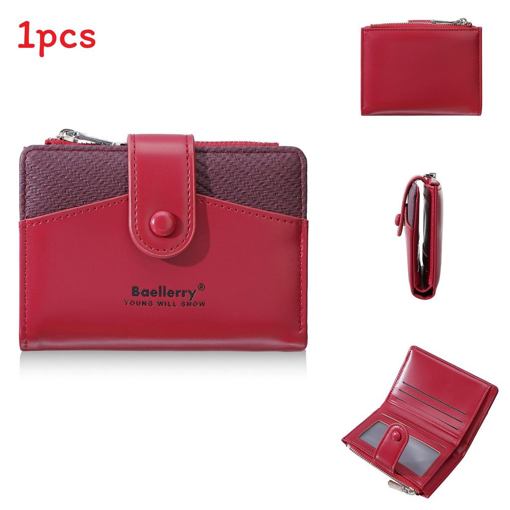 Baellerry Pu Leather Card Holder Wallet For Women With Antitheft Design And Multiple Card Slots