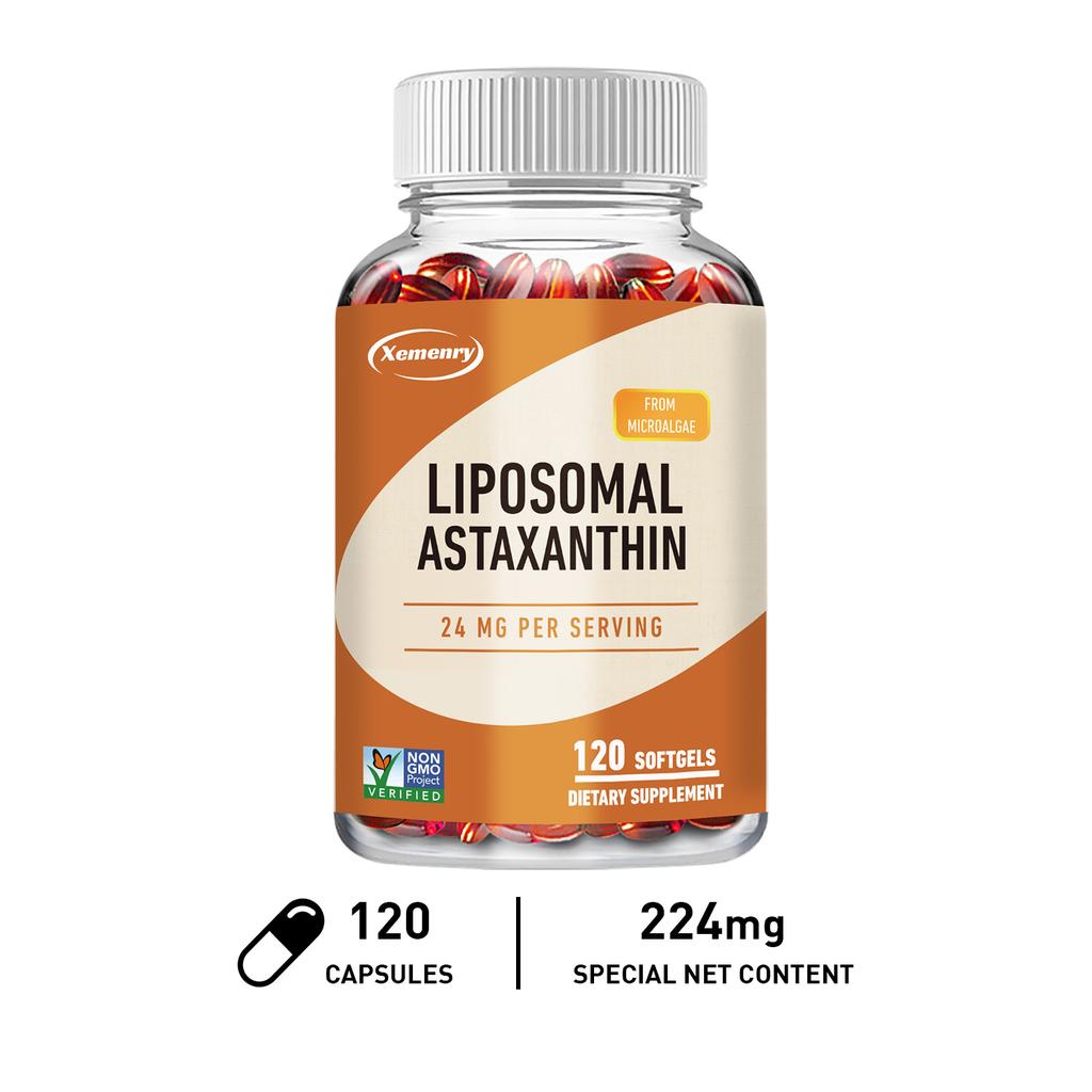 XEMENRY 24 mg Kapsułki z Astaksantyną Liposomalną - Zdrowie Komórek