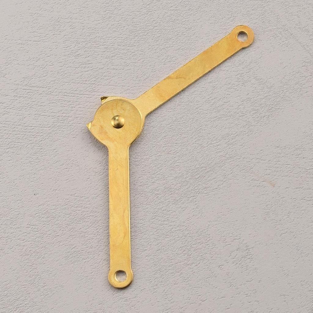 4pcs Metal Hinge Link Plates, Polished Finish, with Pivot Hinge for Wooden Box Gift Box