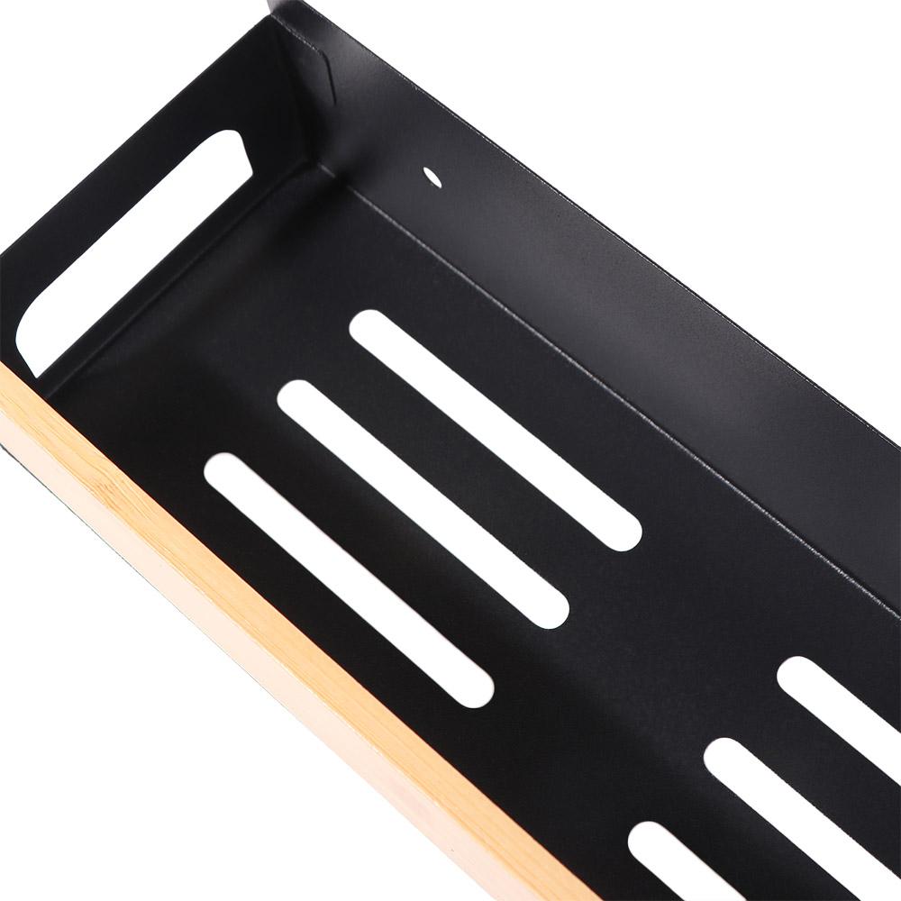 Wall Mounted Condimenters Spice Rack No Punching Large Capacity Spice Storage Rack Carbon Steel Sturdy Kitchen Organizer Shelf