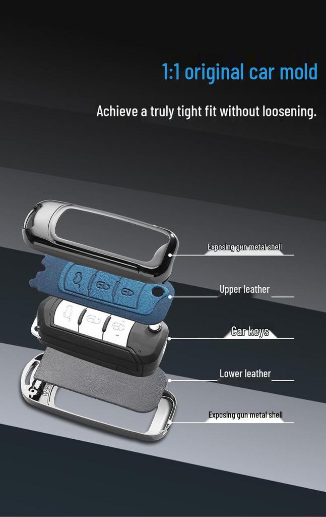 GAC Trumpchi GS Series Metal Key Case Cover for GS4, GS3, GS5, GS7, GS8, GA3S, GA4, and GA6