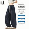CHOCOOLATEit Men's Pure Cotton Loose Straight Cargo Pants