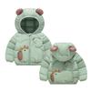 Boys and Girls Hooded Down Jackets Warm Lightweight Cotton Coat Jacket Autumn and Winter Cute Cartoon Print Cotton-padded Clothes