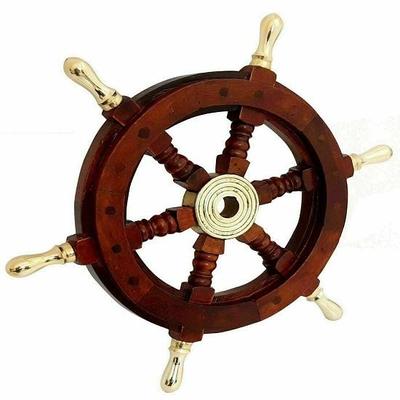 Schiffsrad 24 Stil Vintage Holz Nautisch Bootslenkrad Mancave Replikat