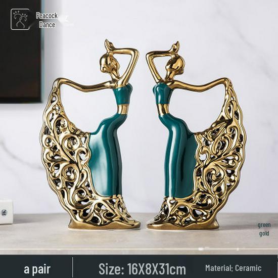 Luksusowa Ceramiczna Ozdoba w Stylu Europejskim do Wystroju Domu lub Biura