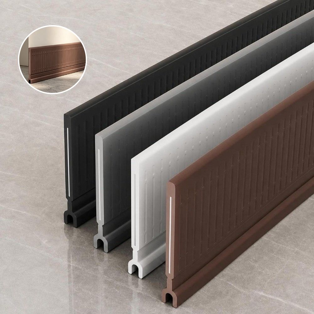 Built In Steel Insert Door Weather Stripping TPE Mouse Proof Door Seal Household