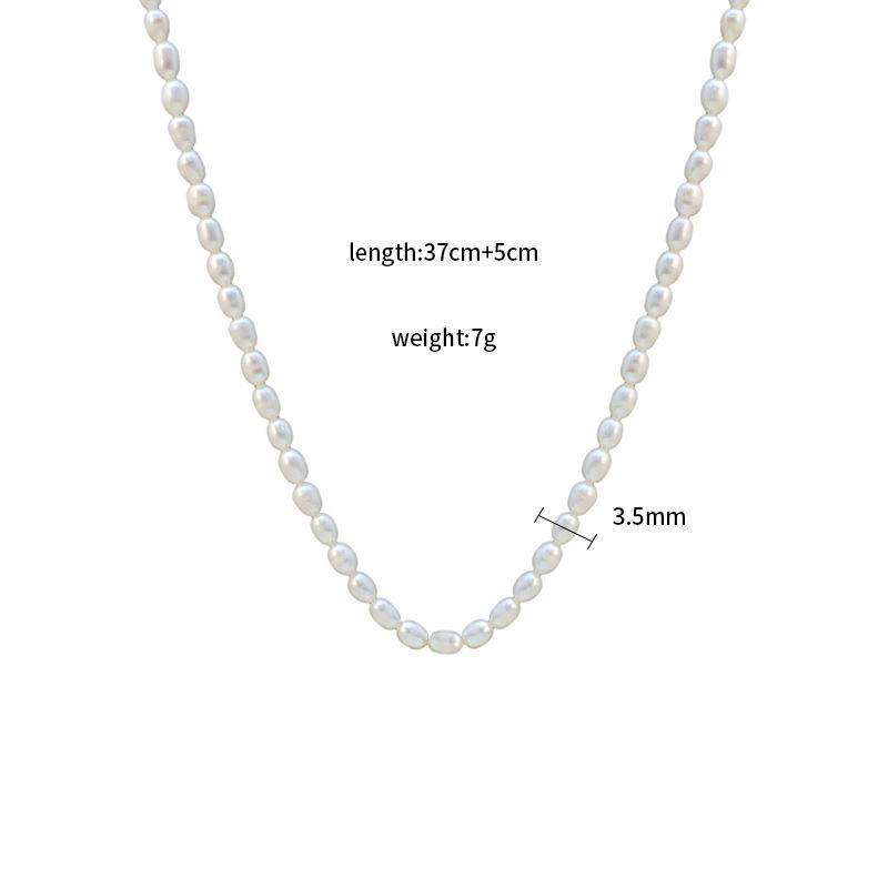 The Same Natural Freshwater Pearl Necklace Does Not Fade Gold Collarbone Chain Women S Fashion Necklace Jewelry