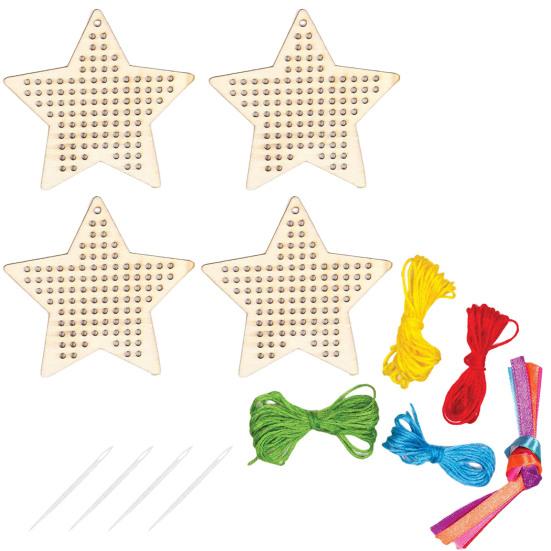 1 sada Ekologická záložka Ruční práce Děti Křížkový steh Dřevěný ručně vyráběný ozdobný dárek