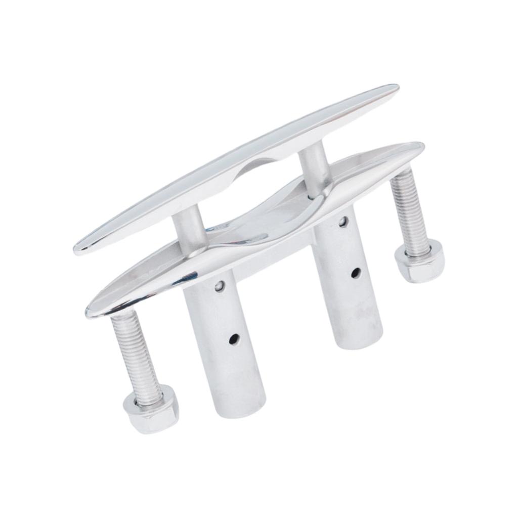 Expandable Stainless Steel Boat Cleat Having Smooth Ergonomic Finish Ideal For Limited Areas On Vessels