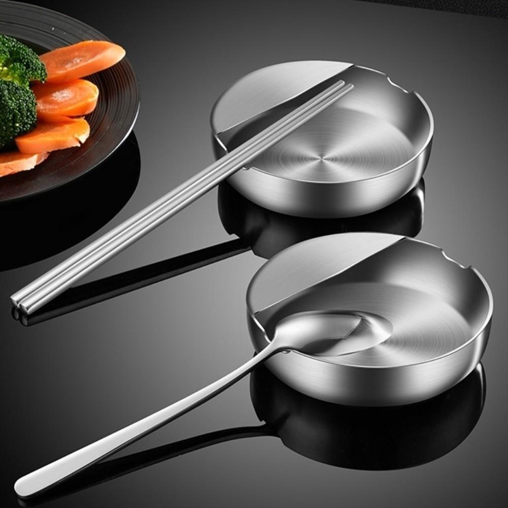 Rostfreier Edelstahl Löffelhalter Hitzebeständiger Servierlöffelständer Küchenzubehör