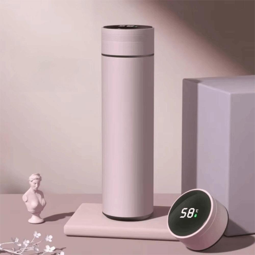 

Portable Temperature Display Vacuum Insulated Cup Stainless Steel 480ml Vacuum Flasks Long-lasting Heat Leakproof Coffee Cup 50ml фиолетовый