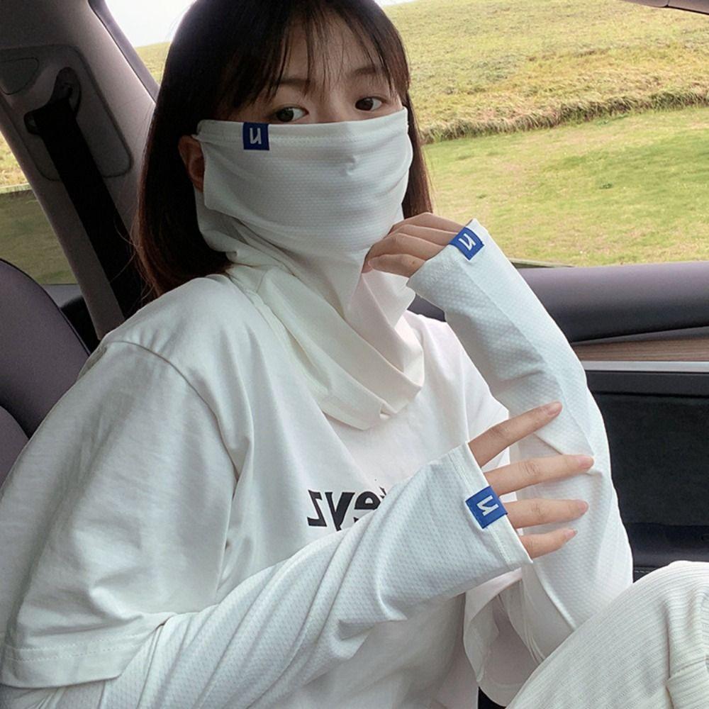 Anti-UV Sunscreen Sleeves Cooling Sleeves Thin Long Gloves Breathable Ice Silk Sleeves Summer