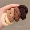 Hair Rope Hair Ring High Elastic Widened Thickened Rubber Tendons Seamless High Horsetail Ball Head Durable Head Rope Towel Ring for Women