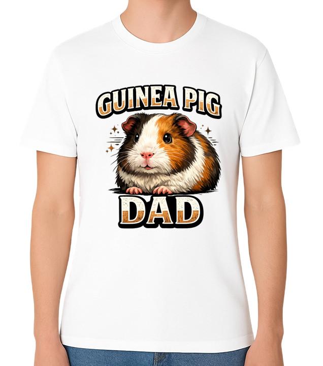Guinea Pig Dad Cute Pet Lover T-Shirt Funny Animal Gift Father Tee S разноцветный