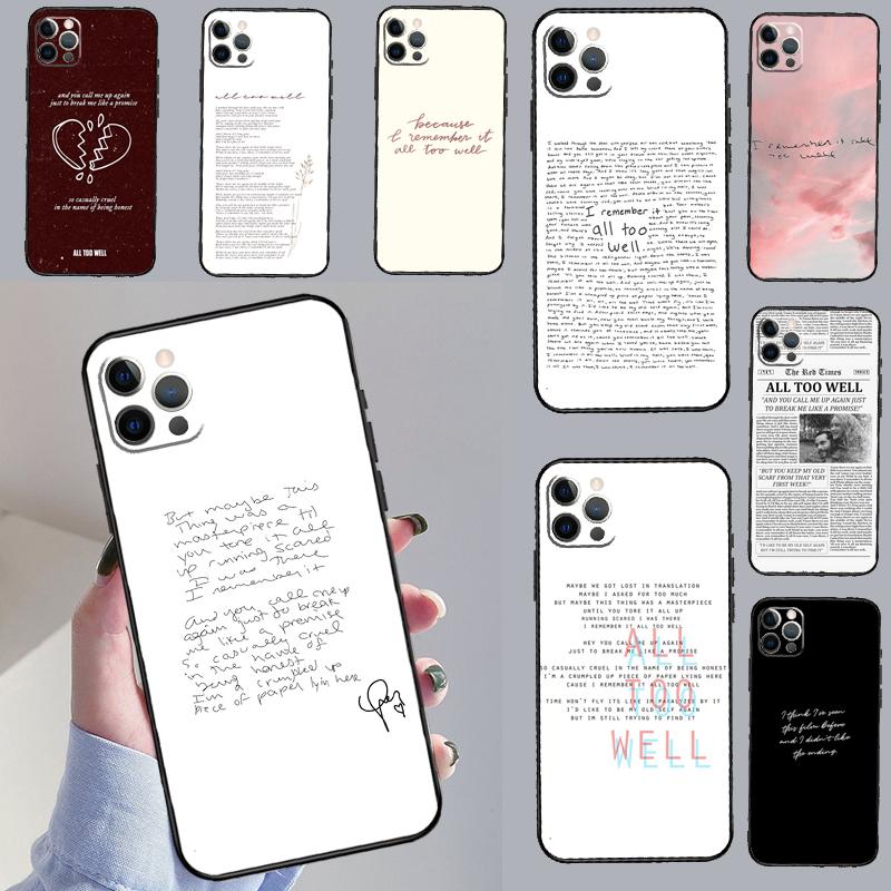 All Too Well Lyrics Case For Samsung Galaxy A52 A32 A12 A33 A06 A16 A26 A36 A56 A15 A53 A13 A34 A54 A14 A35 A55