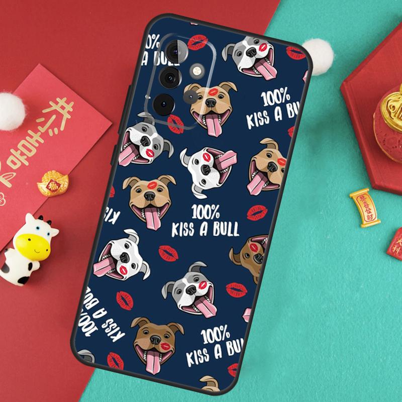 Pit Bull Lovely Pet Dog Pitbull Case For Samsung Galaxy A34 A54 A14 A15 A25 A35 A55 A53 A33 A13 A52 A32 A12 A51 A71 Cover