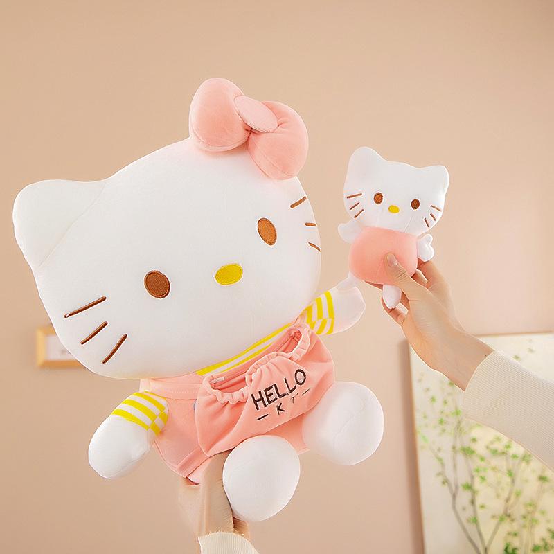 Large Cute Cat Plush Toy - Mother & Child Doll, Perfect Gift for Girls' Birthdays