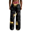 Men's Funny Novelty Pajama Pants with Fake Underwear Print - Halloween Sleepwear
