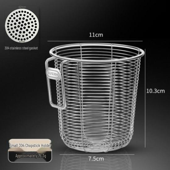 Stainless Steel Chopstick Holder & Draining Rack - Kitchen Storage Box, Dishwasher Safe