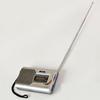 DC 3V Mini AM/FM Radio World Receiver Slim Pocket Antenna Radio World Receiver Speaker Universal Silver