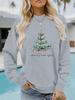 Autumn/Winter Women's Long-Sleeve Crew Neck 'Merry Bright' Sweatshirt