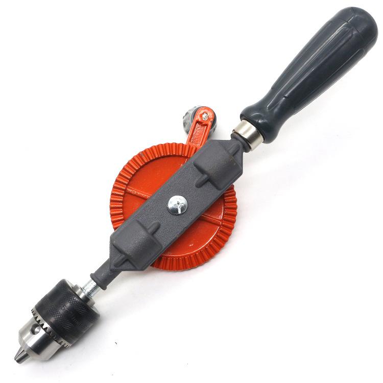 3/8 inch Portable Hand Crank Drill Mini Manual Drill With Double Pinions For Wood Plastic Double Gear
