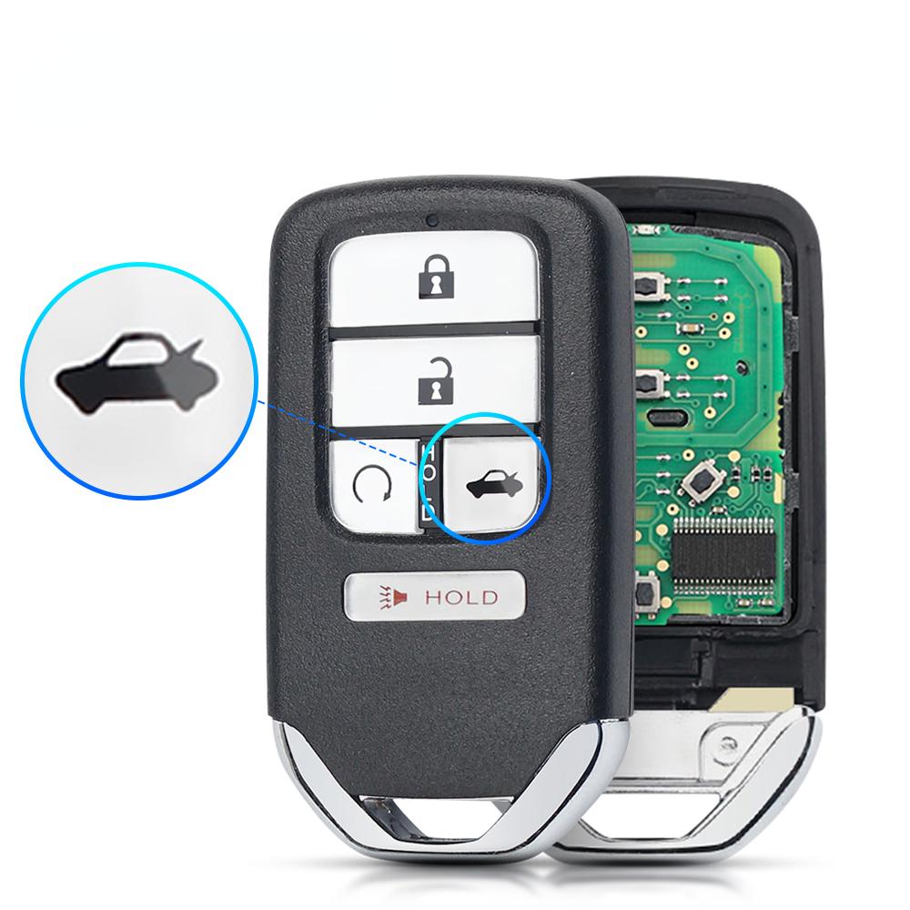 KEYYOU KR5V2X For Honda Accord Piot CR-V Civic HRV 2016 2017 2018 2019 2020 433MHz ID47 Chip 2/3/4/5/6/7BNT Smart Car Remote Key