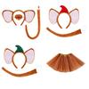 Adorable Mouse Ear Headband And Clip On Tail Chiffon Skirt Costume Accessory For Themed Parties And Cosplay