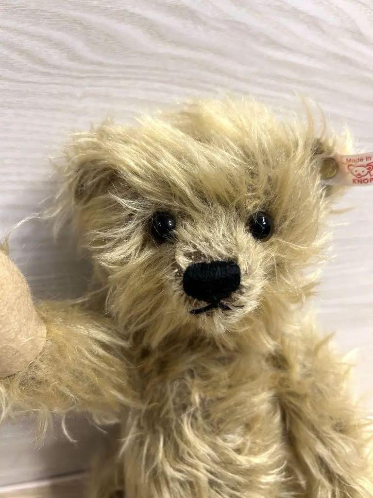 [USED] Steiff Teddy Bear, Beige, Articulated, with Built-in Sound