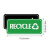 CT714 Magnetic Trash Sorting Bin Labels - Eco-Friendly Reusable Stickers