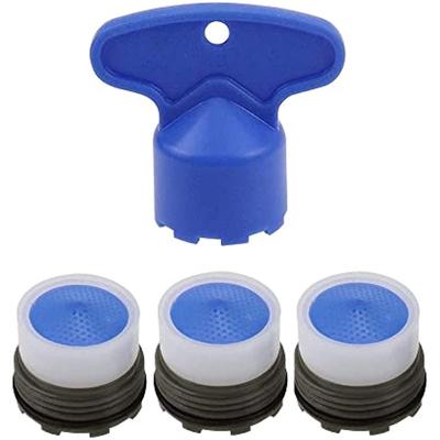 M16/M18(M18,5)/M22/M24 M18 X 4 Pieces Aerator Tap Filters, Faucets Sink Water Saving Ice Breaker, 3 Pcs Insert External Thread Aerators (M16)