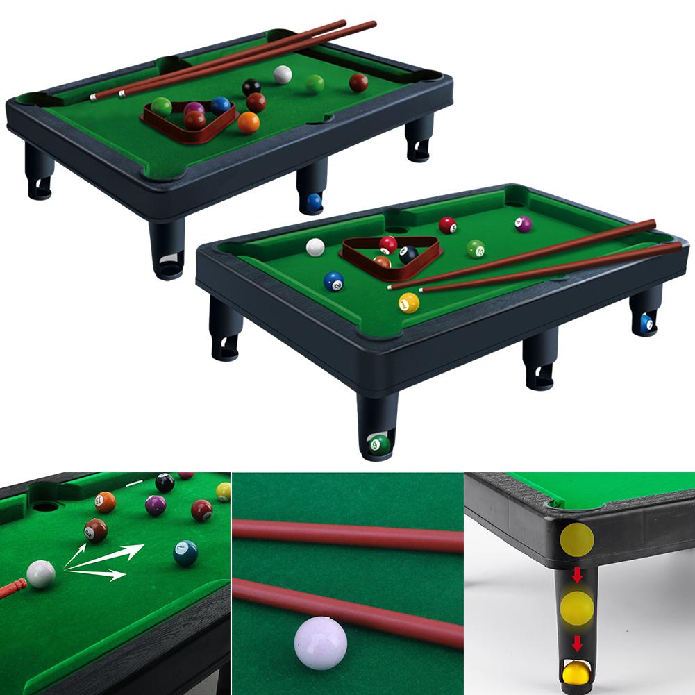 Mini Pool Table with 2 Sticks & Balls Tabletop Snooker Game Portable Home Office Desk Games