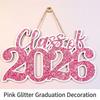 Wooden Graduation Sign Class of 2026 Hanging Decoration Party Prop Photo Booth Accessory for Graduation Celebration Event
