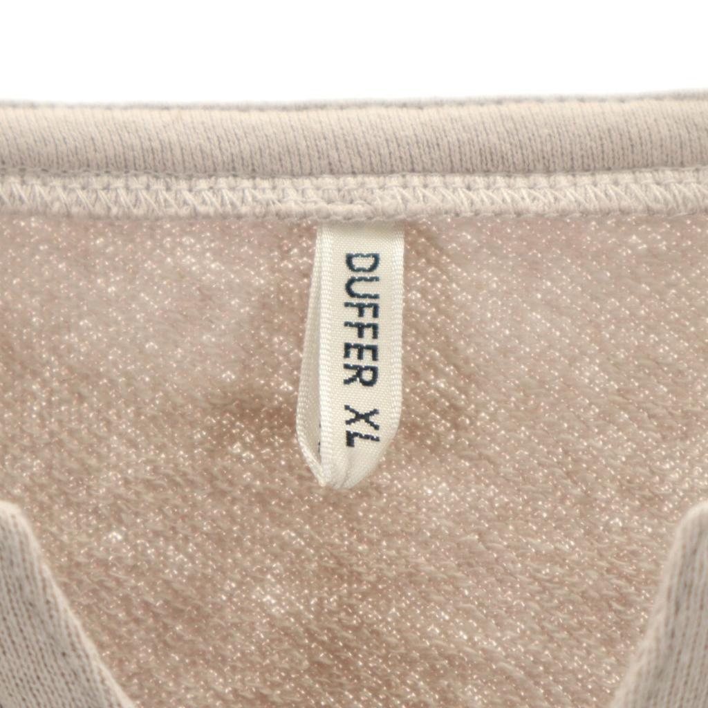 DUFFER 7 Minutes Sleeve Skipper Collar Sweatshirt Trainer XL Beige Men's Used