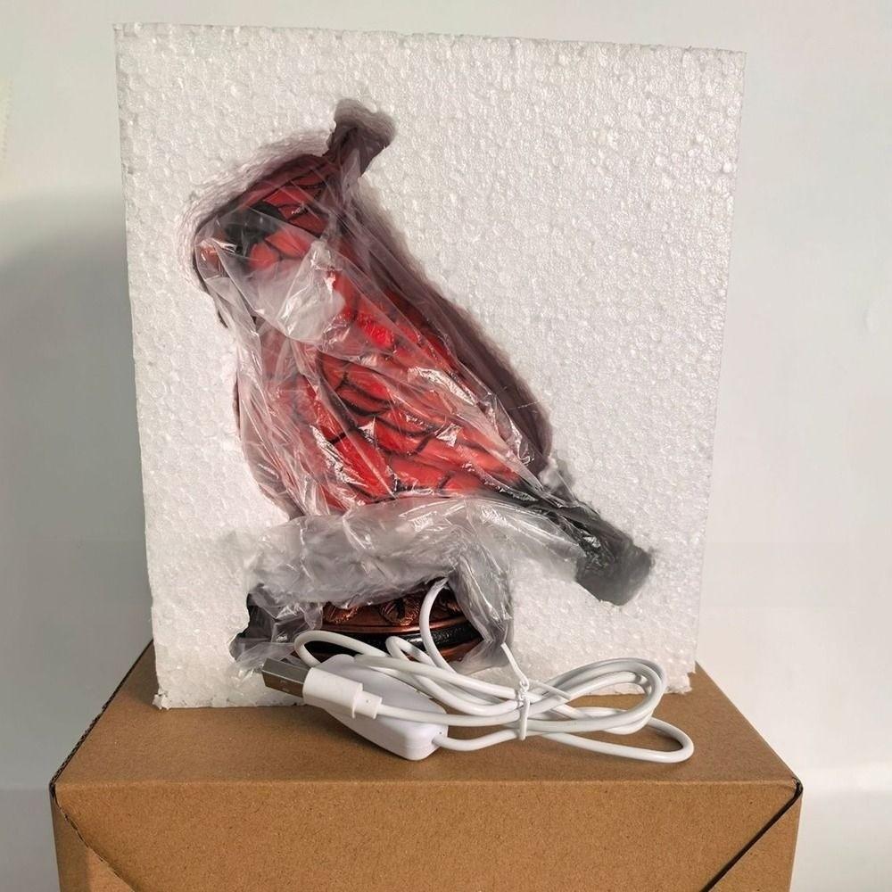 Hot Resin Birds Theme Lamp Sturdy Flexible Desk Lamp Table Decoration Ornaments Home Office