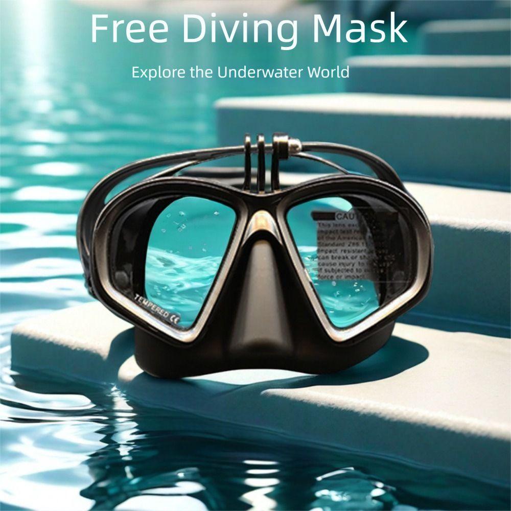 Tempered Glass Snorkeling Set Foldable Snorkel Diving Mask Professional Freediving Mask  Snorkeling