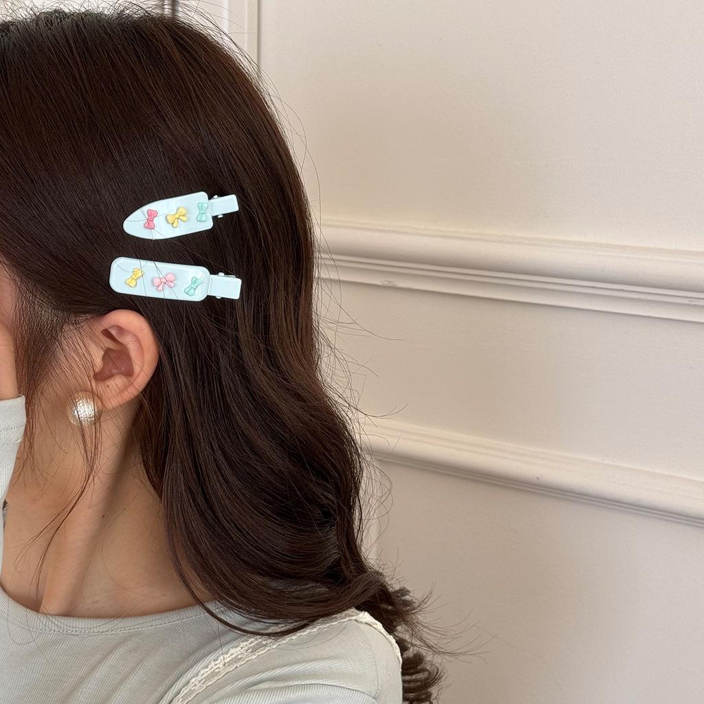 The  New Macaron Hair Clip for Women Has Cute Side Sweet and Cool Girl Style Bangs Teenage Duckbeak Leading Fashion Kpop