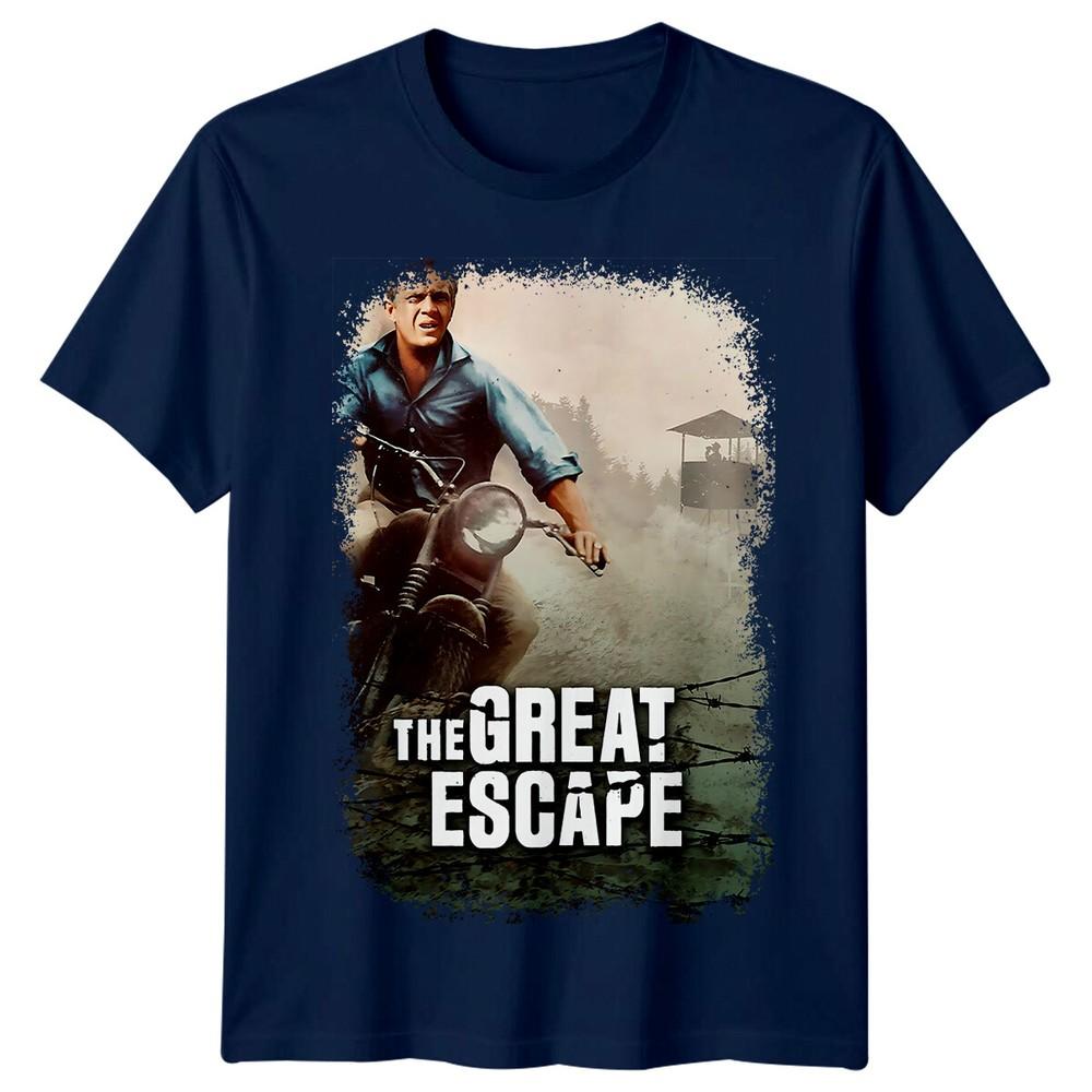 The Great Escape 1963 Movie Poster Inspired Tshirt Retro 60s Tee Unisex