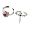 Stylish Pair Of Gothic Themed Heart And Swords Rings Alloy Comfortable Fit For Everyday Use